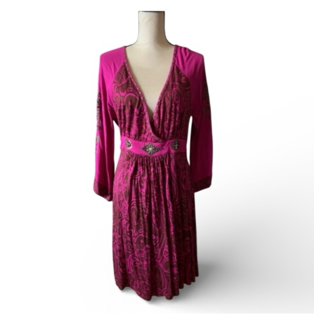 Krista Lee Embroidered 3/4 Sleeve Dress